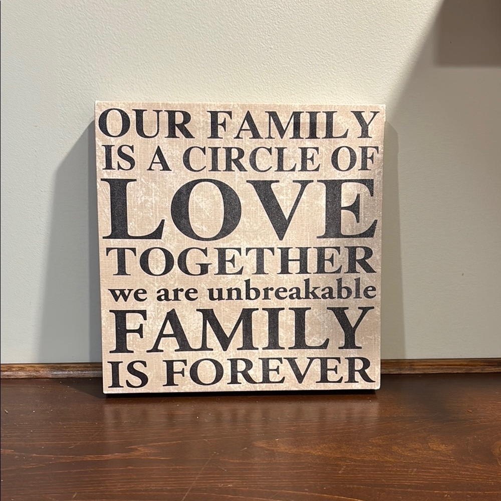 Canvas sign